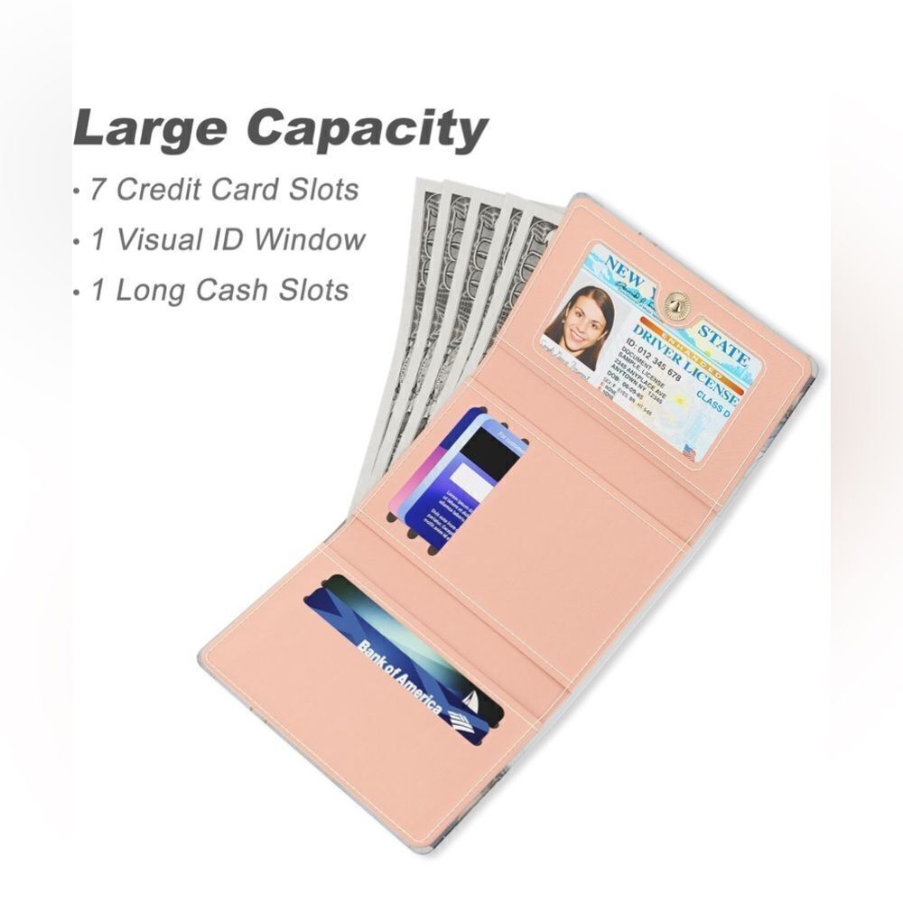 *30off3* NWT.Broadway‎ Credit Card Slim Wallet with 7 Card Slots & ID Window. - Picture 3 of 6